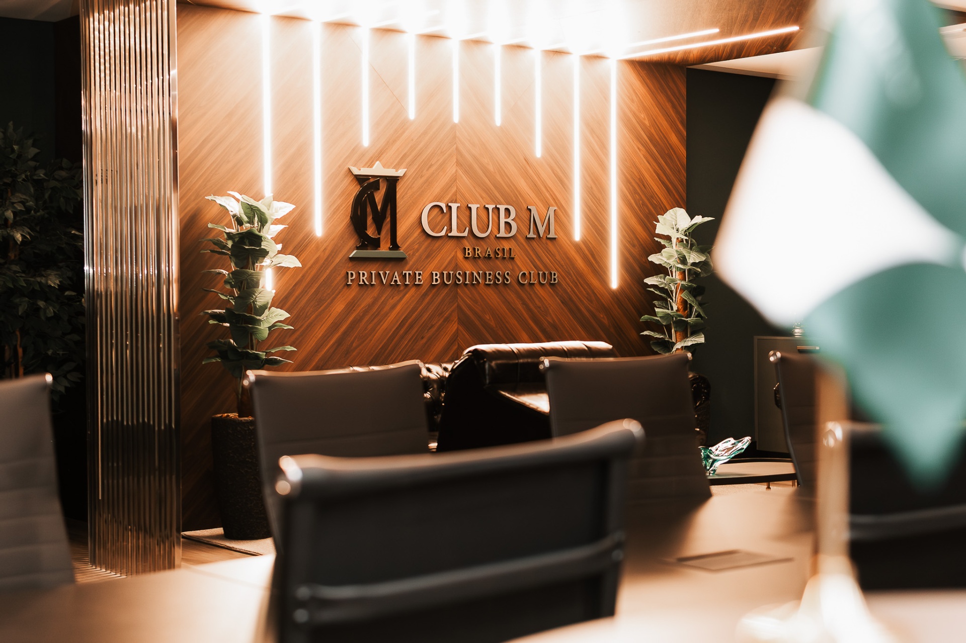 Lobby de uma unidade Club M Brasil